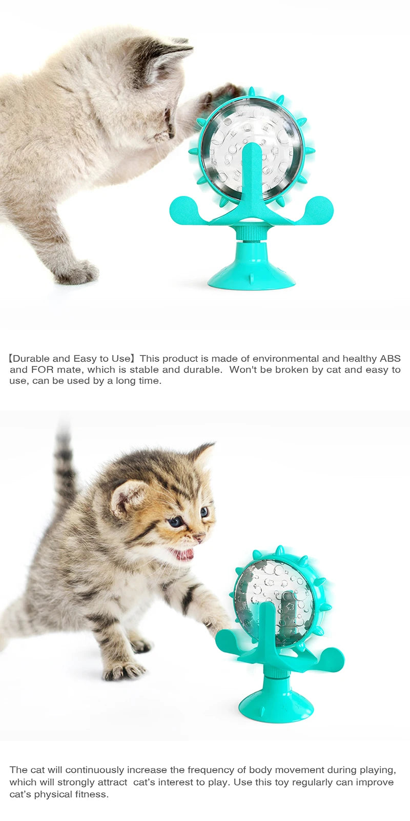 Rotating IQ Toy: Cat & Small Dog Treat Dispenser