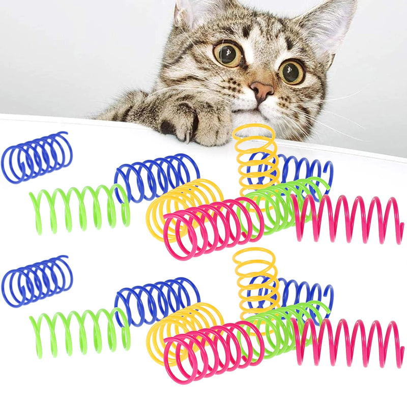 Colorful Interactive Spiral Toys for Kittens