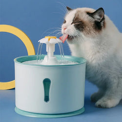 2.4L Cat Water Fountain with LED, USB, Carbon Filters