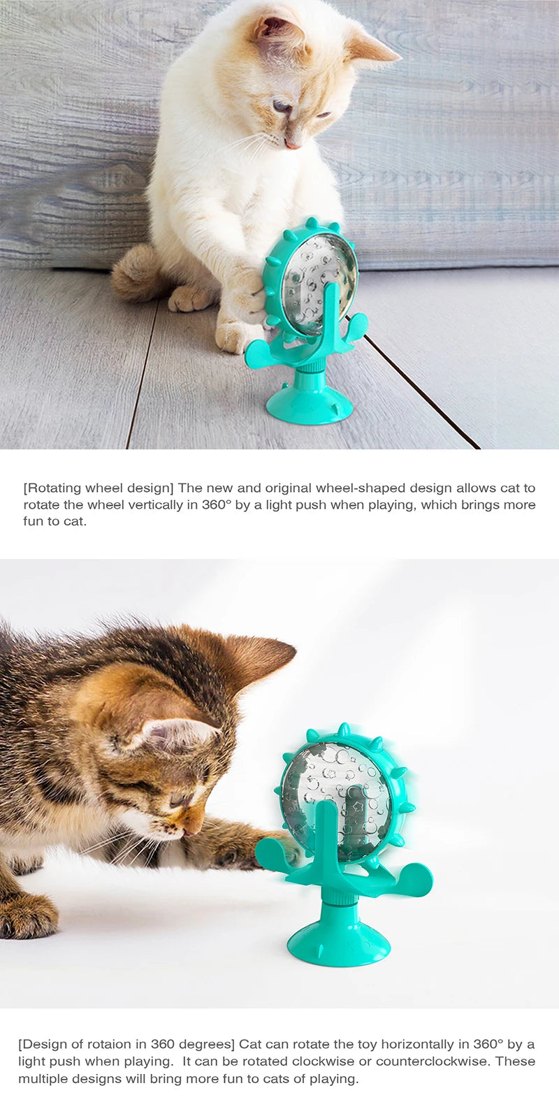 Rotating IQ Toy: Cat & Small Dog Treat Dispenser