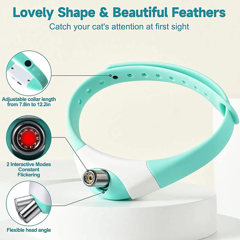 Smart Cat Laser Collar - Interactive Pet Exercise Toy