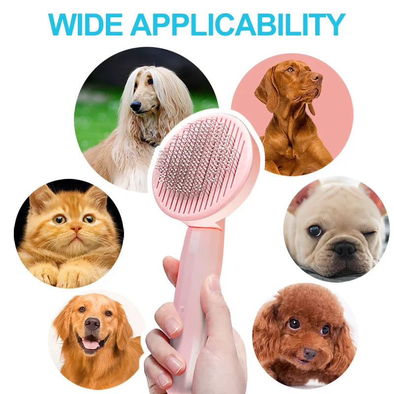 Cat Hair Removal Brush - Grooming Tool for Cats, Kittens, and Puppies