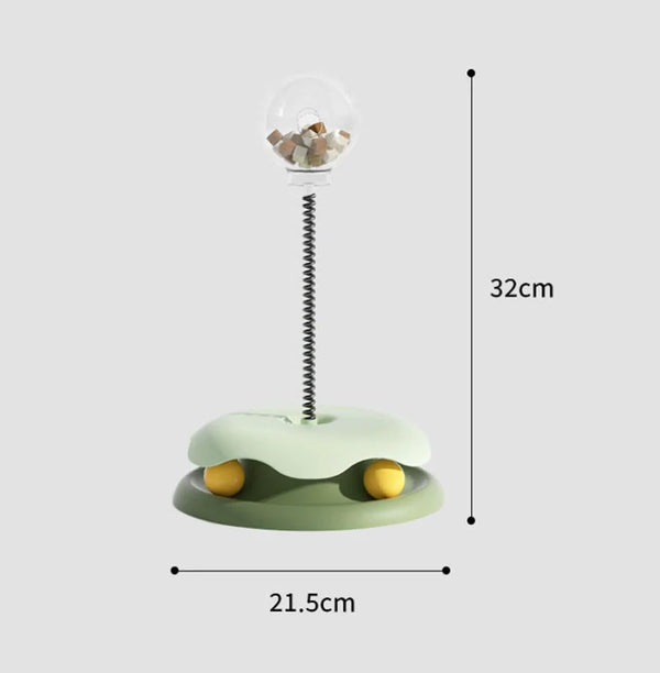 Interactive Cat Food Dispenser Ball – Slow Feeder and Treat Toy