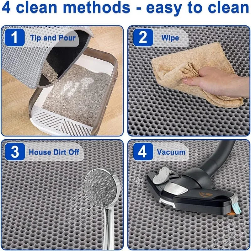 Non-slip, Double Layer, Washable Pad for Easy Cleaning