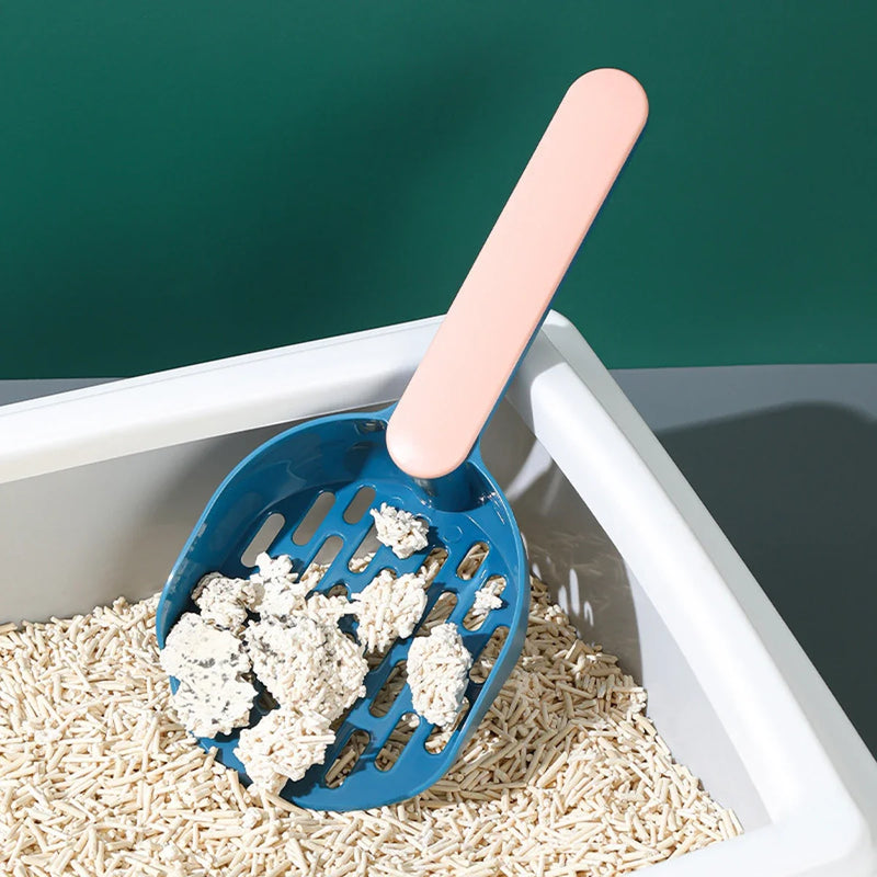 Self-ClSelf-Cleaning Cat Litter Scoop with Baseeaning Cat Litter Scoop with Base