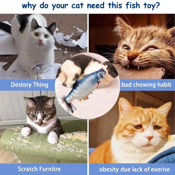 Catnip Fish Plush Toys - Fun, Soft Pet Toys for Kittens