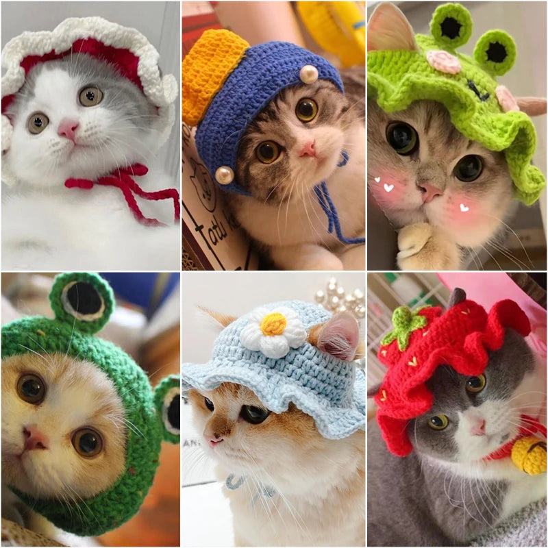 Knitted Cat Hat – Cute Autumn/Winter Party Accessory