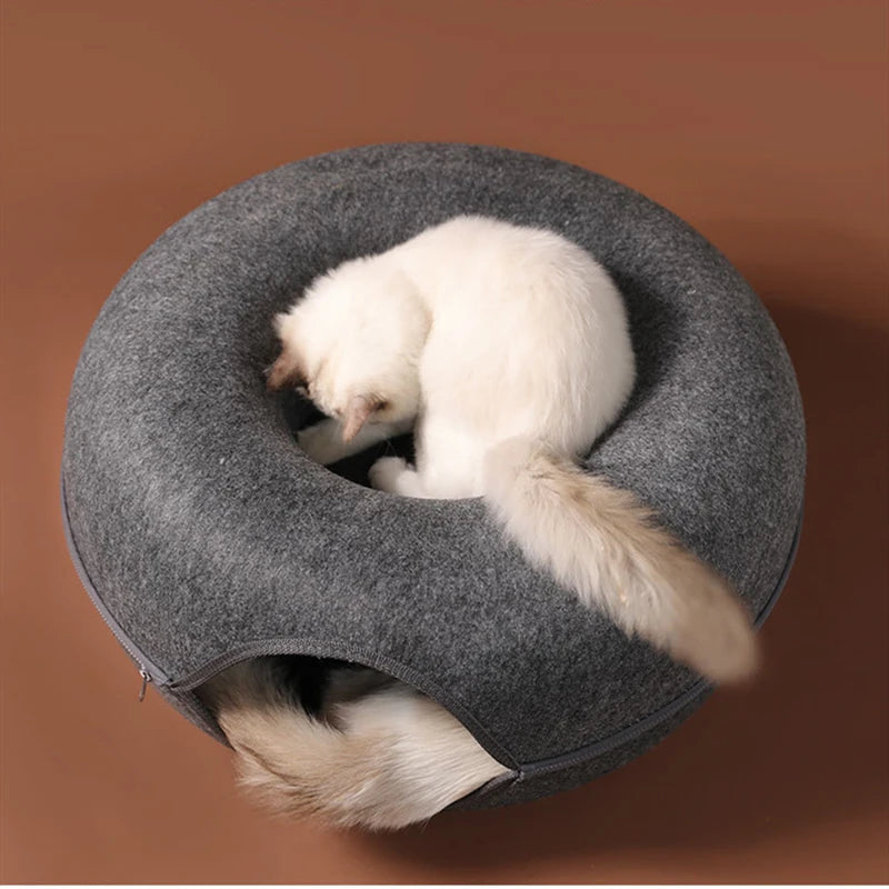 Interactive Tunnel Bed, Funny Kitten Toy, Large Exercise Villa