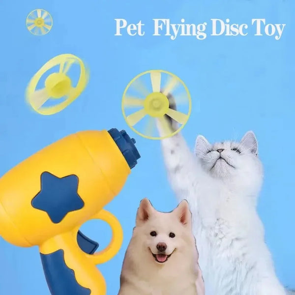 Mini Flying Disc Launcher – Interactive Cat Toy for Kittens