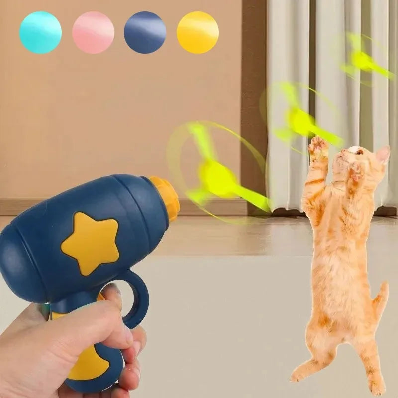 Mini Flying Disc Launcher – Interactive Cat Toy for Kittens