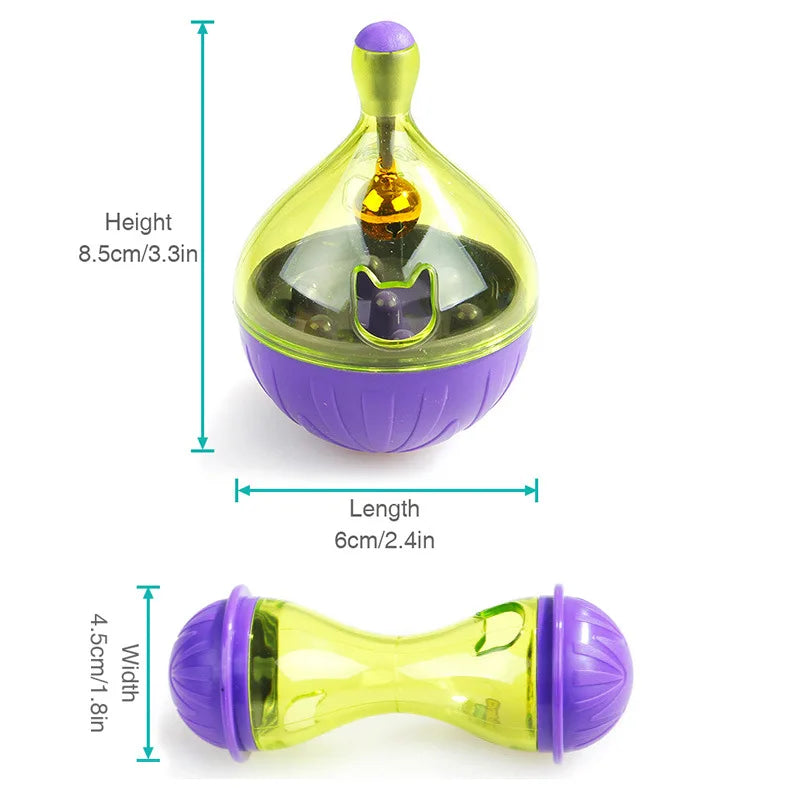 Pet Tumbler Feeder: Fun Shaking Food Ball for Cats and Dogs