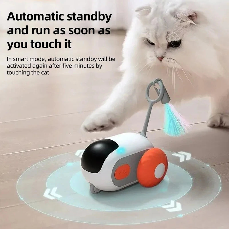 Automatic Moving Toy Car for Cats: Interactive, Fun, Boredom Buster