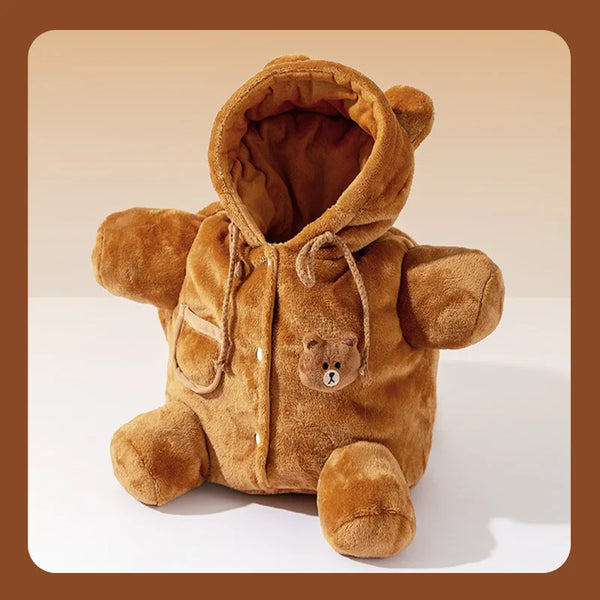 Cute Bear Pet Shoulder Bag - Warm, Portable, Windproof