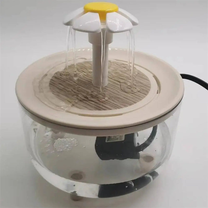 Transparent USB Rechargeable Cat Water Fountain